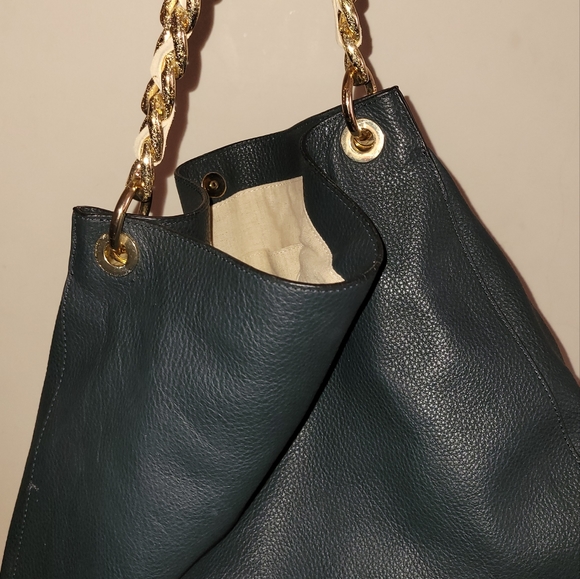 Mark and Graham navy bag purse hobo style shoulder bag gold Hardware - Picture 10 of 15